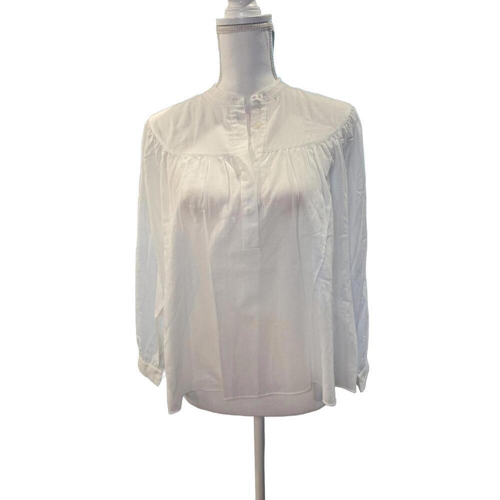 FRAME Cotton-Mousseline Blouse, XS